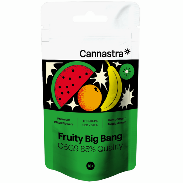 CBG9 Flower Fruity Big Bang, CBG9 85% quality, 1g