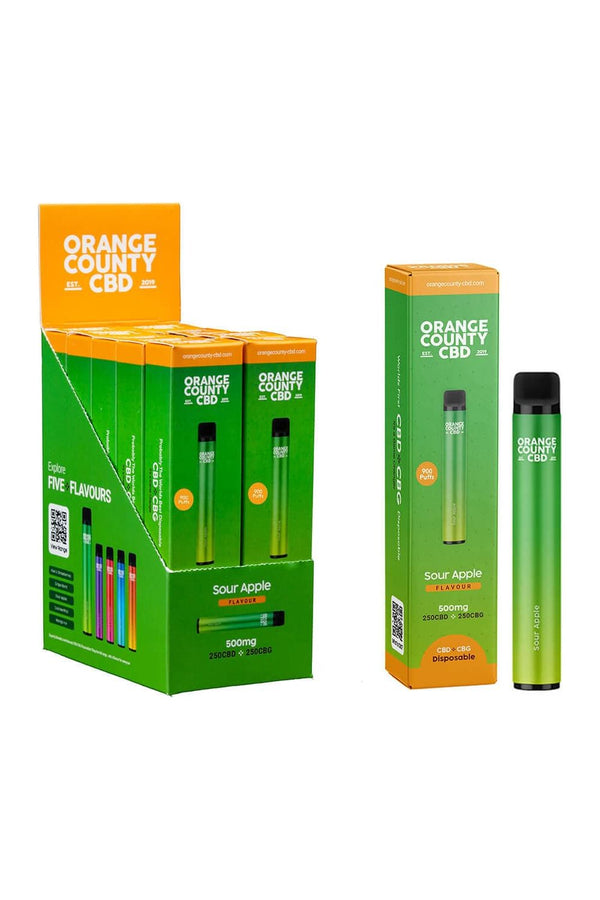 JustMary.fun Vaporizzatori e sigarette elettroniche USA E GETTA - Orange County Pen 250 CBD + 250mg CBG Sour Apple